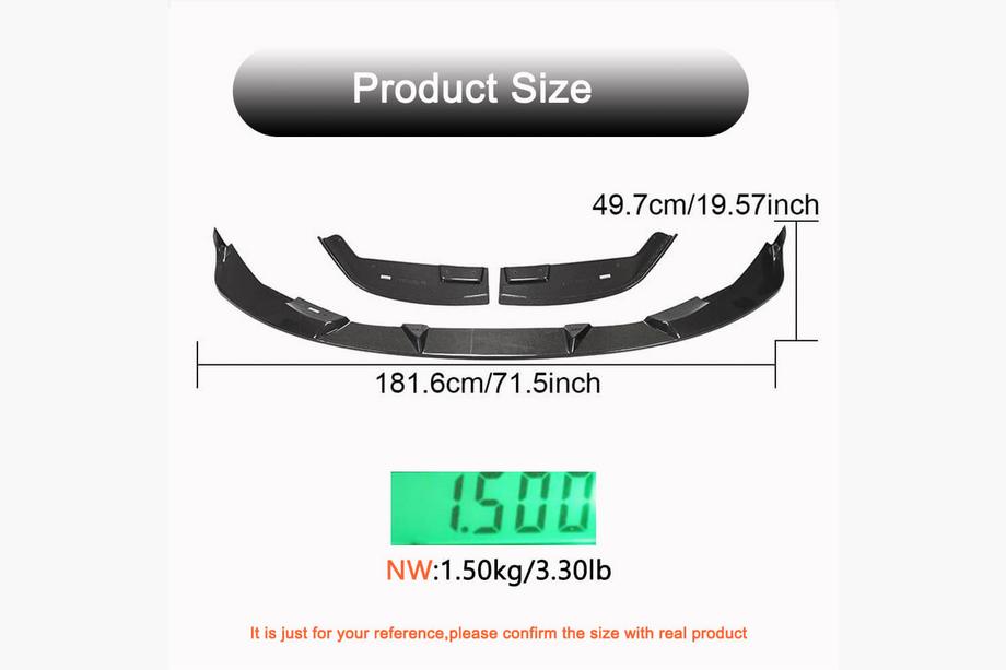 BMW 4-serie G22/23/26 2020– Voorbumper lip Lip V5 (voor G82/G83, carbon) Foto 5
