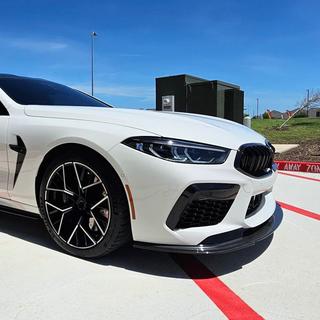 Front bumper lip spoiler (voor F91/F92/F93 M8, carbon) BMW 8-serie G14/G15/G16 2018– foto 4