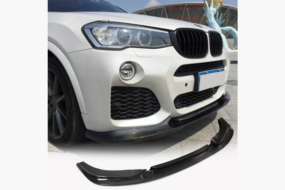 BMW X3 F25 2011–2018 Frontbumper lip (voor M-Sport 2014-2018, carbon) Image