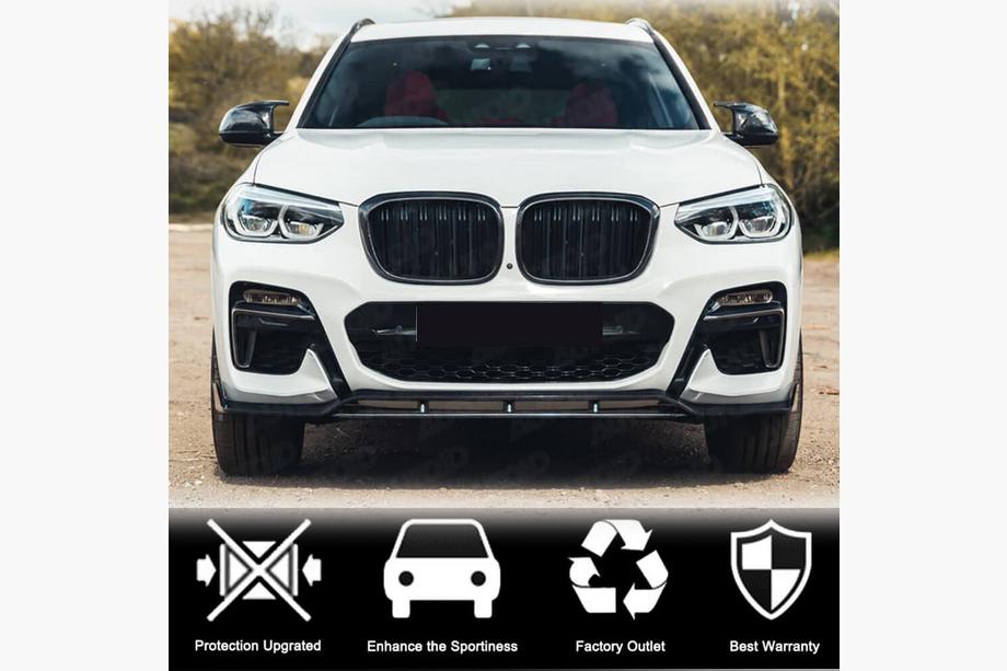BMW X3 G01 2018– Voorbumper frontlip (voor originele M-Sport 2018-2021, carbon) Foto 3