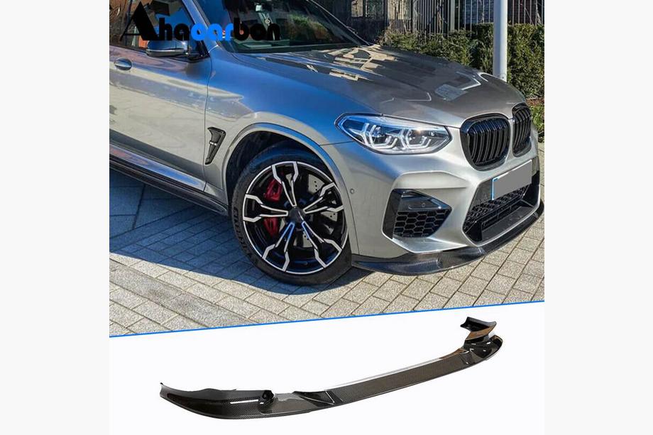BMW X3 G01 2018– Frontbumper lip Lip V2 (voor F97 2018-2021, carbon) Image