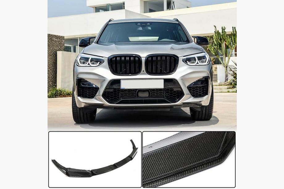 BMW X3 G01 2018– Frontbumperlip Lip V1 (voor F97 2018-2021, carbon) Image