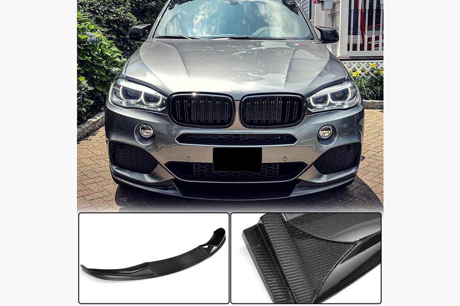 BMW X5 F15 2013–2018 Front bumper lip Lip (voor M-Sport, carbon) Image