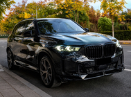 BMW X5 G05 2019–2026 Paradigm V-5 front lip spoiler (voor M-Sport 2023-, glanzend zwart) foto 2
