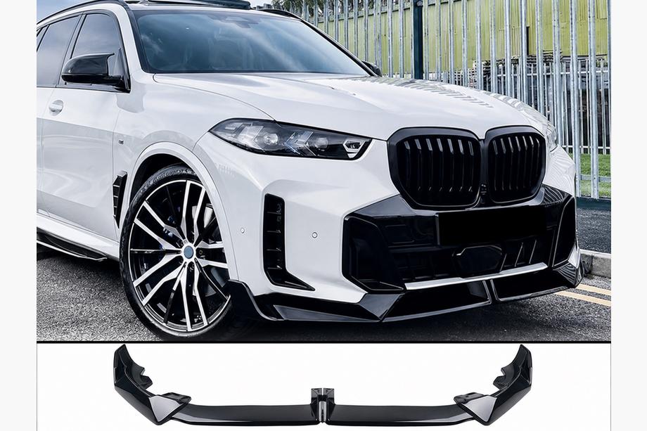 BMW X5 G05 2019–2026 Paradigm V-5 front lip spoiler (voor M-Sport 2023-, glanzend zwart) Image