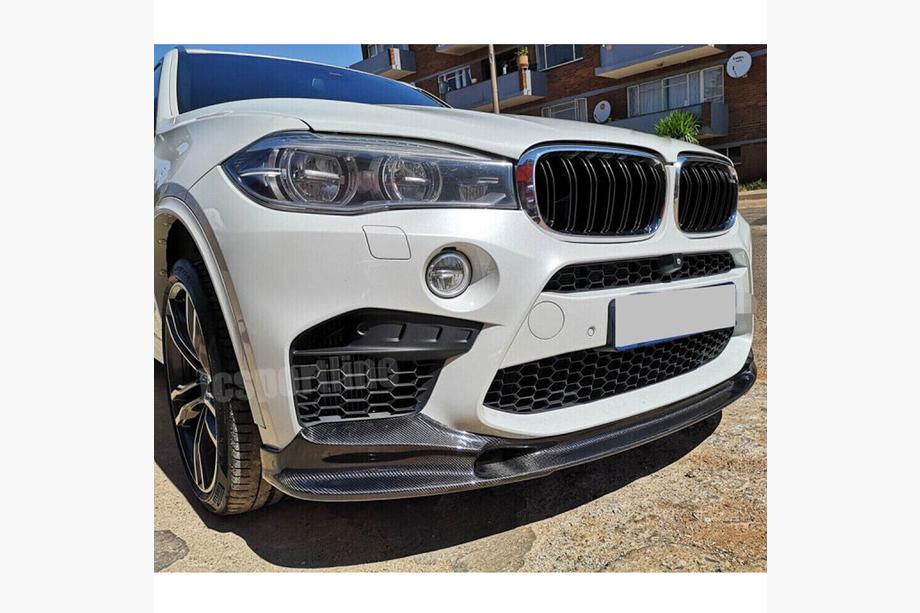 BMW X6 F16 2014–2019 Voorbumper lipspoiler Lip V2 (voor F86, carbon) Foto 2