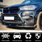 BMW X6 F16 2014–2019 Front bumper lip Lip V3 (voor F86, carbon) foto 4