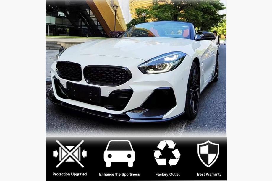 BMW Z4 (G29) 2018– Frontlip voor voorbumper Lip V5 (voor M-Sport, carbon) Foto 3