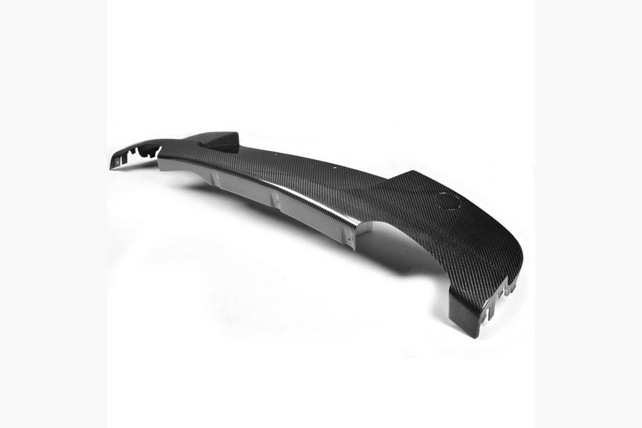 BMW 1 Serie E81/E82/E87/E88 2004–2011 Achterbumperdiffuser V3 (voor E87 M-Sport, carbon) Image