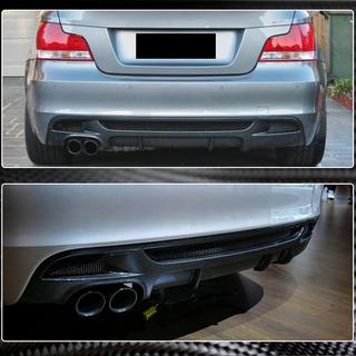 Achterbumperdiffuser V1 (voor E82/E88 M-Sport, carbon) BMW 1 Serie E81/E82/E87/E88 2004–2011 foto 4