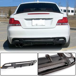 Achterbumper diffuser V2 (voor E82/E88 M-Sport, carbon) BMW 1 Serie E81/E82/E87/E88 2004–2011 foto 3