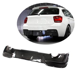 Achterbumper diffuser (voor M135i 2011-2015, carbon) foto 1