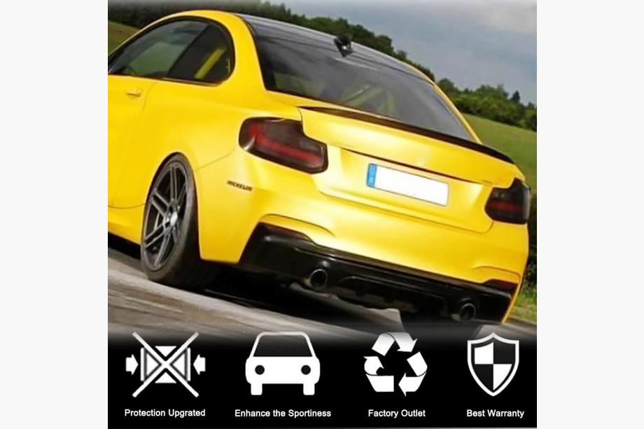 BMW 2-serie F22/F23 2014–2021 Achterbumper diffuser V1 (voor F22/F23 M-Sport, carbon) Foto 2