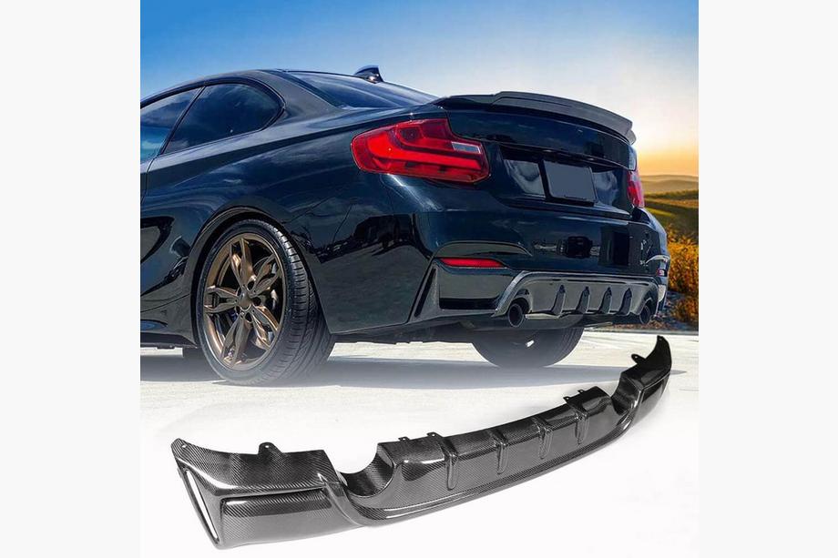 BMW 2-serie F22/F23 2014–2021 Achterbumperdiffuser V4 (voor F22/F23 M-Sport, carbon) Image