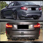 BMW 2-serie F22/F23 2014–2021 Achterbumper diffuser V1 (voor F87 M2/M2C, carbon) foto 8