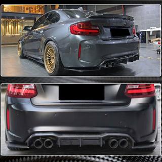 Achterbumper diffuser V3 (voor F87 M2/M2C, carbon) foto 3