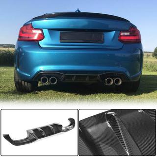 Achterbumper diffuser V6 (voor F87 M2/M2С, carbon) foto 1