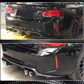 V7 achterbumper diffuser (voor F87 M2/M2C, carbon) foto 3