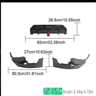 Achterbumperdiffuser V1 (voor M-Sport, carbon) BMW 2 Serie G42 2021– foto 4