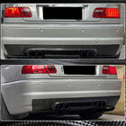 BMW 3 Serie E46 1998–2006 Achterbumper diffuser V1 (voor M3, carbon) foto 3