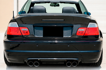 BMW 3 Serie E46 1998–2006 Achterbumper diffuser V2 (voor M3, carbon) foto 1