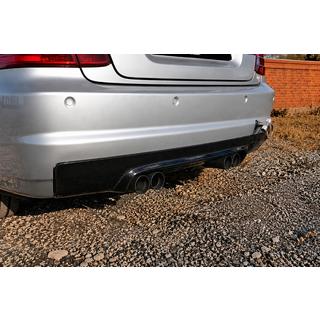 Achterbumper diffuser V2 (voor M3, carbon) foto 4