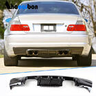 BMW 3 Serie E46 1998–2006 Achterbumper diffuser V3 (voor M3, carbon) foto 1