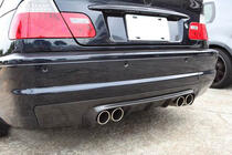 BMW 3 Serie E46 1998–2006 Achterbumper diffuser V3 (voor M3, carbon) foto 2