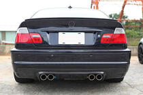 BMW 3 Serie E46 1998–2006 Achterbumper diffuser V3 (voor M3, carbon) foto 3