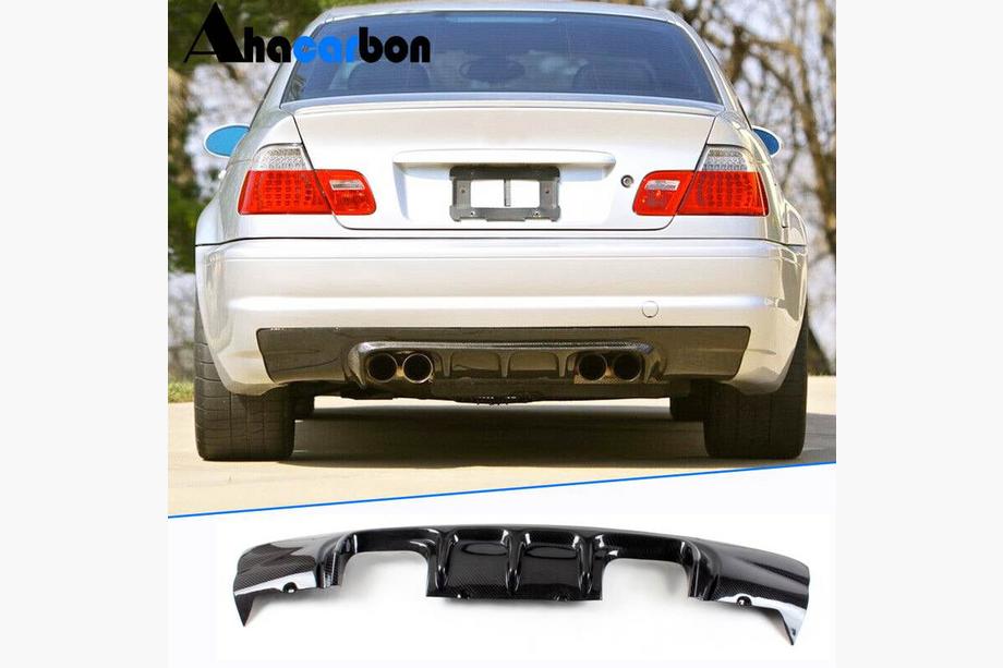 BMW 3 Serie E46 1998–2006 Achterbumper diffuser V3 (voor M3, carbon) Image