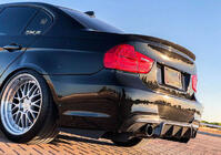 BMW 3-serie E90/E91 2005–2011 Achterbumper diffuser V1 (voor E90 M-Sport, carbon) foto 3