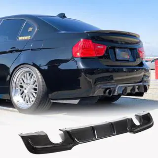 Achterbumper diffuser V1 (voor E90 M-Sport, carbon) foto 1
