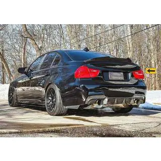 Achterbumper diffuser V1 (voor E90 M-Sport, carbon) foto 2