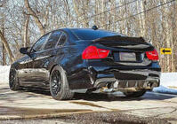 BMW 3-serie E90/E91 2005–2011 Achterbumper diffuser (voor E90 M-Sport, carbon) foto 3