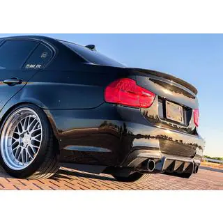 Achterbumper diffuser (voor E90 M-Sport, carbon) foto 4