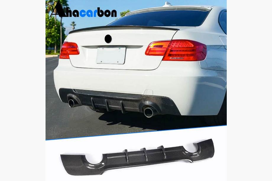 BMW 3-serie E92/E93 2006–2013 Achterbumper diffuser V2 (voor M-Sport, carbon) Image