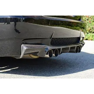 Achterbumper diffuser V-Style (voor M3, carbon) foto 2