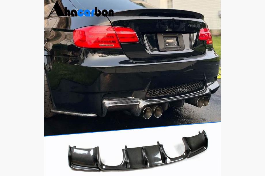 BMW 3-serie E92/E93 2006–2013 Achterbumper diffuser V-Style (voor M3, carbon) Image