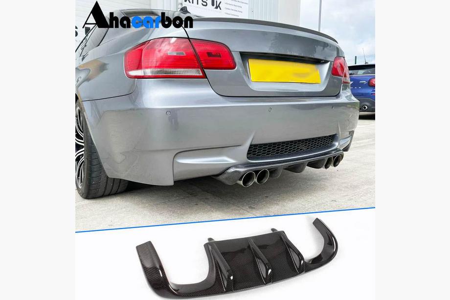 BMW 3-serie E92/E93 2006–2013 Achterbumper diffuser H2-Style (voor M3, carbon) Image