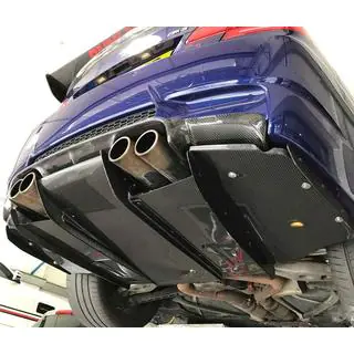 Achterbumper diffuser V6 (voor M3, carbon) foto 3