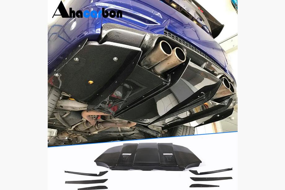 BMW 3-serie E92/E93 2006–2013 Achterbumper diffuser V6 (voor M3, carbon) Image
