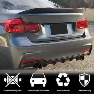 Achterbumperdiffuser V1 (voor F30 M-Sport, carbon) foto 3