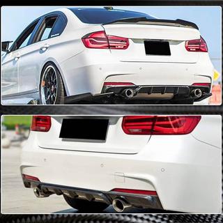 Achterbumperdiffuser V1 (voor F30 M-Sport, carbon) foto 4