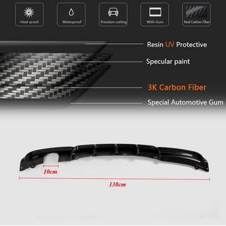 Achterbumper diffuser V3 (voor F30 M-Sport, carbon) foto 4