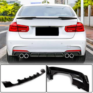 V4 achterbumper diffuser (voor F30 M-Sport, carbon) foto 2
