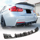 BMW 3 Serie F30/F31 2012–2019 Achterbumper diffuser V2 (voor F30 M-Sport, carbon) foto 1