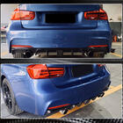 BMW 3 Serie F30/F31 2012–2019 Achterbumper diffuser V2 (voor F30 M-Sport, carbon) foto 11