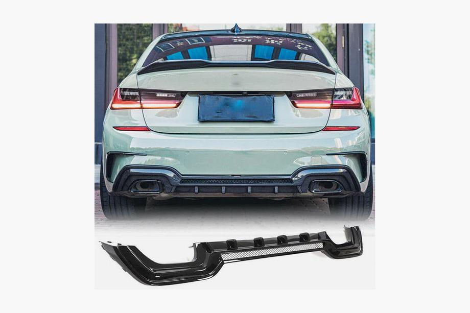 BMW 3 Serie G20/G21 2018– Achterbumper diffuser FRP V3 (2019-2021, M-Sport) Image