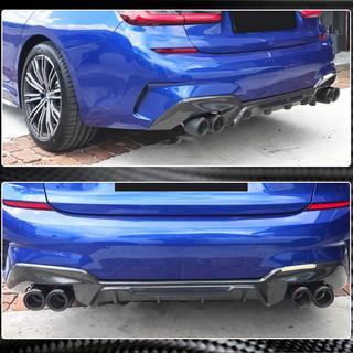 Achterbumper diffuser V7 (voor M-Sport 2018-2022, carbon) foto 3