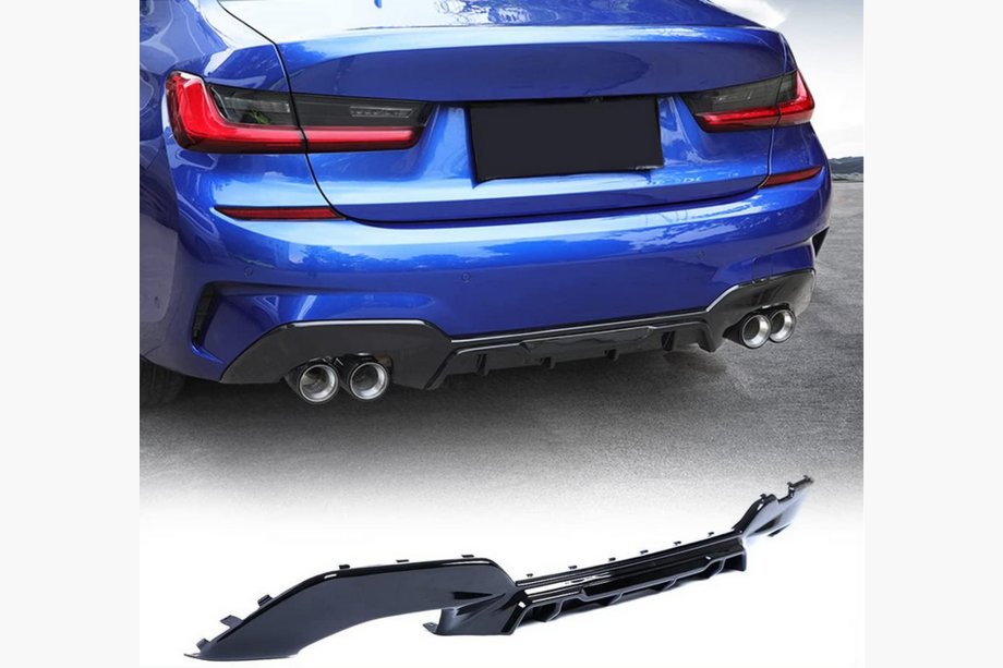 BMW 3 Serie G20/G21 2018– Achterbumper diffuser FRP V2 (2022+, M-Sport) Foto 1